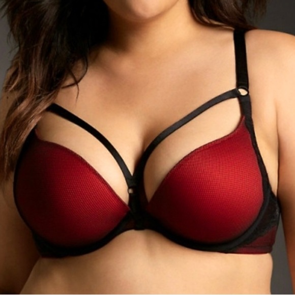 torrid Other - EUC Torrid Strappy Lace Boost Plunge Bra 44C
